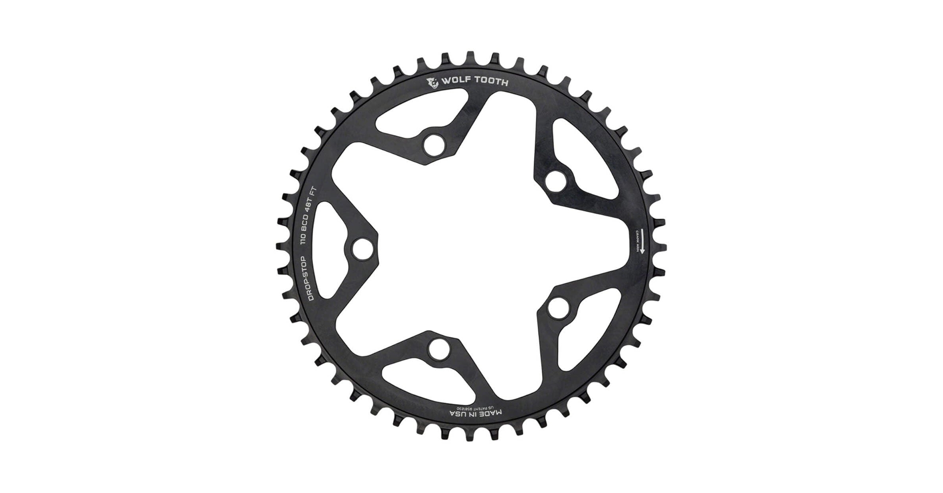 Amazon.com: Wolf Tooth Components 110 BCD 48T Chainring ROAD